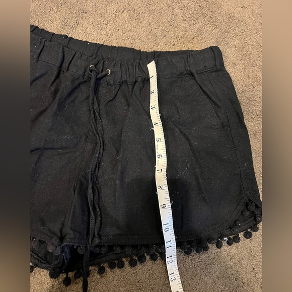 J Crew Black Fringe Shorts Size Small - Picture 3 of 5